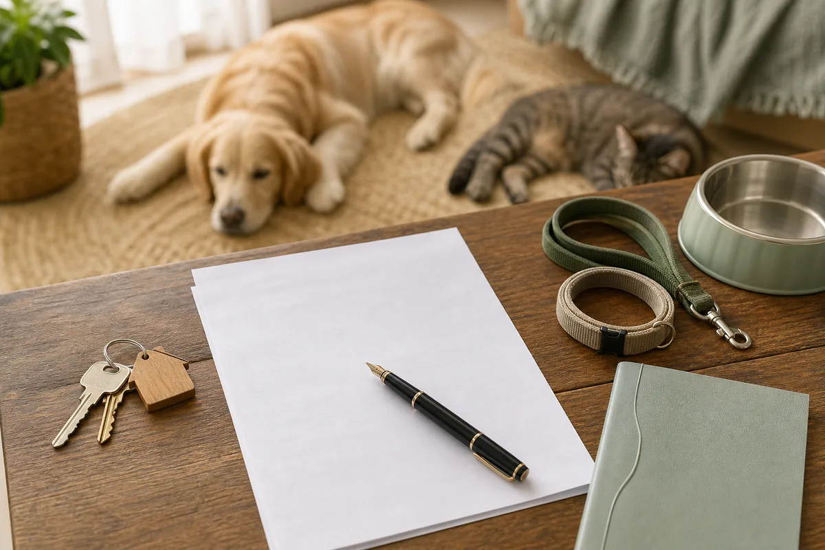 Contrat de garde d'animaux : clauses et modèle 2026